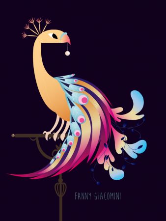 oiseau sur illustrator fanny giacomini illustratrice lyon