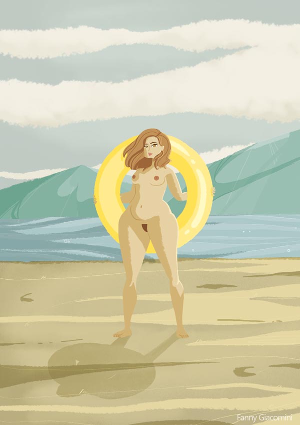 curvy girl femme ronde plage