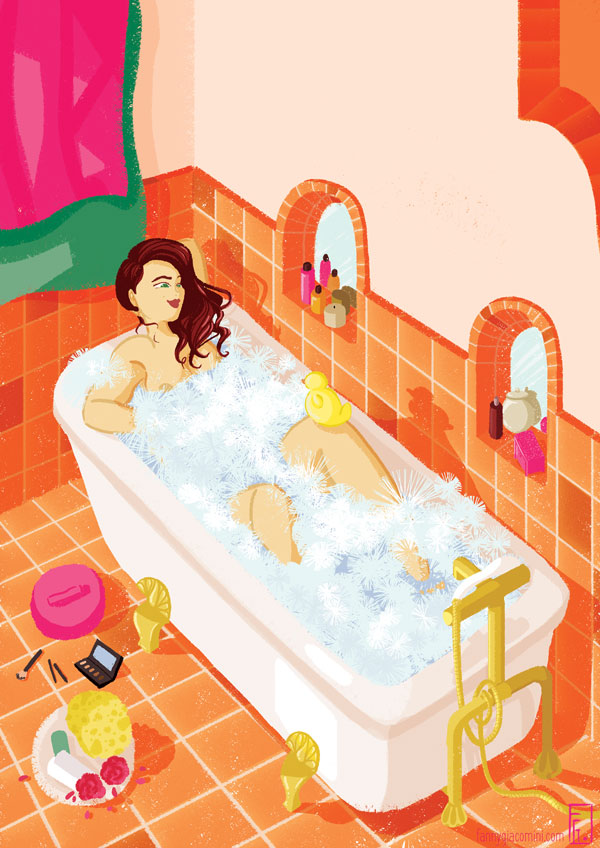 Magazine – Femme dans son bain