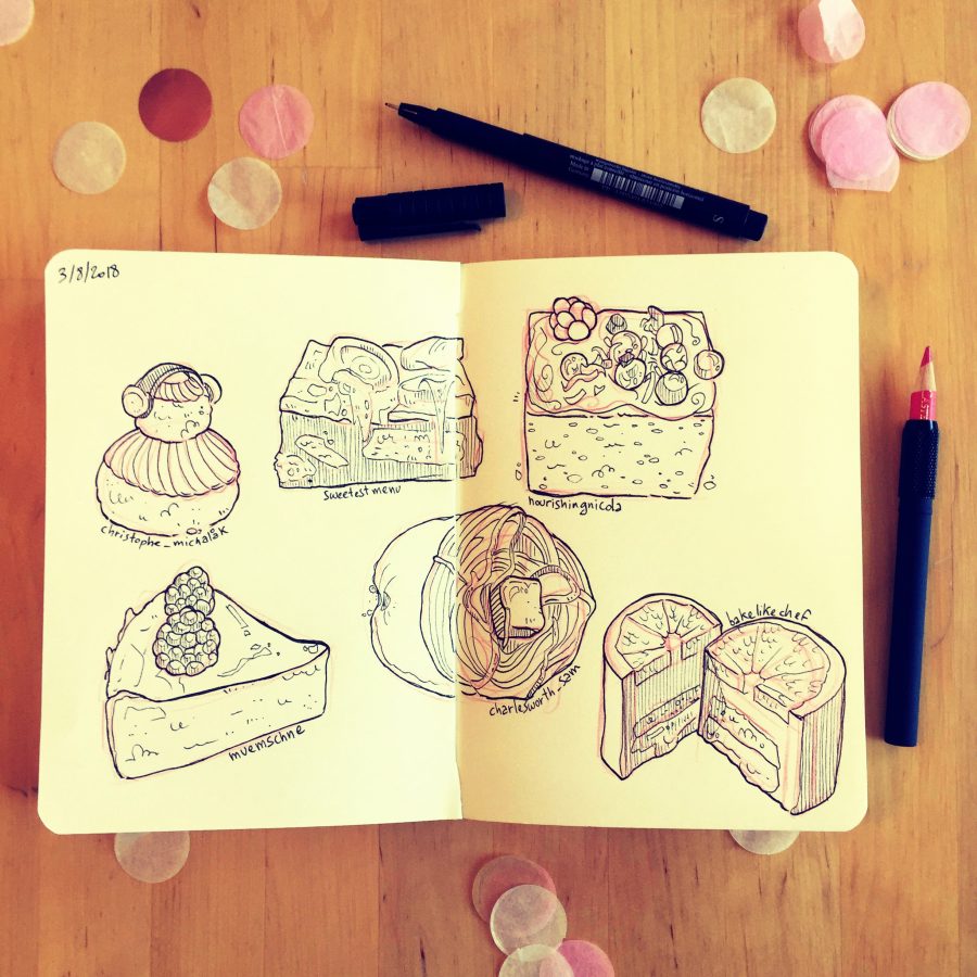 food illustration sketch croquis illustrateur