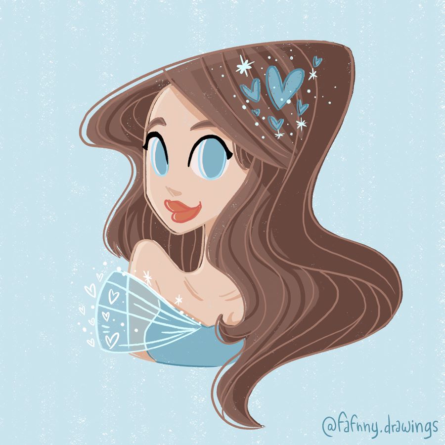 Femme en bleu – Draw this in Your Style Challenge
